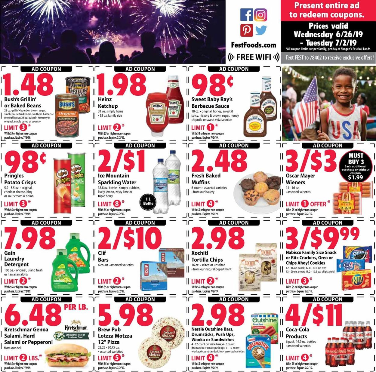Festival Foods Weekly Ad Circular - valid 06/26-07/02/2019 (Page 2)