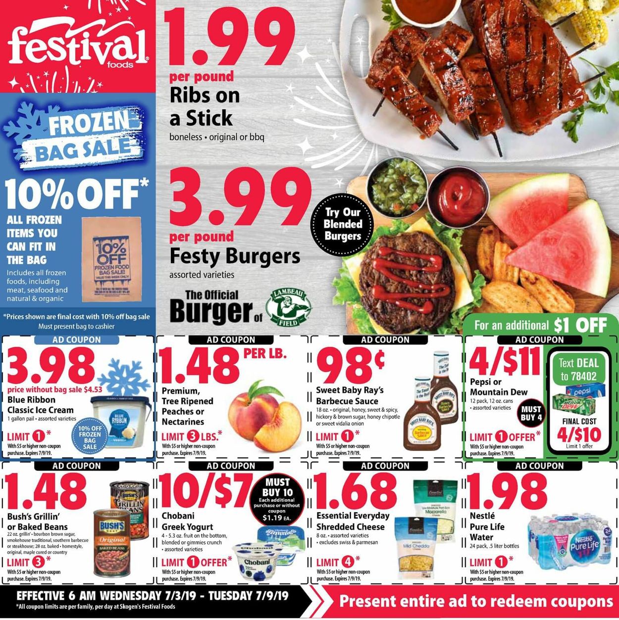 Festival Foods Weekly Ad Circular - valid 07/03-07/09/2019