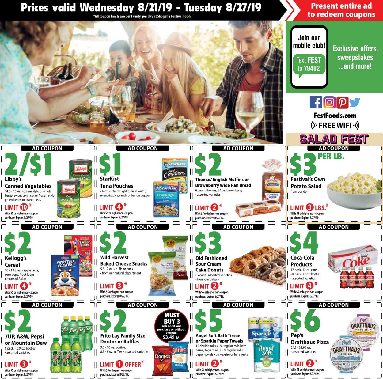 Festival Foods Weekly Ad Circular - valid 08/21-08/27/2019 (Page 2)