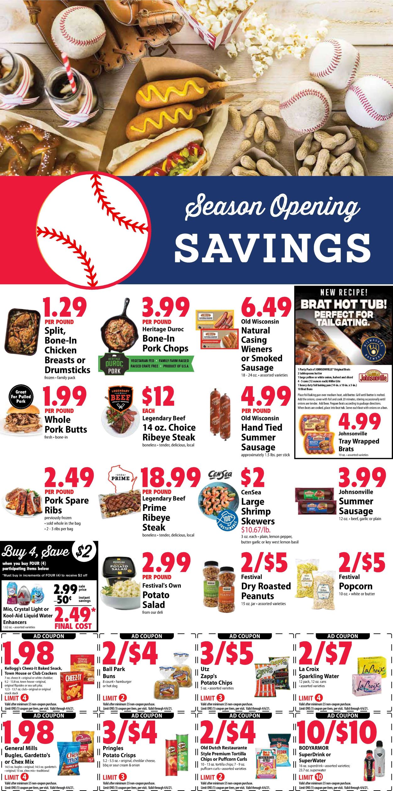Festival Foods Easter 2021 ad Weekly Ad Circular - valid 03/31-04/06/2021 (Page 4)