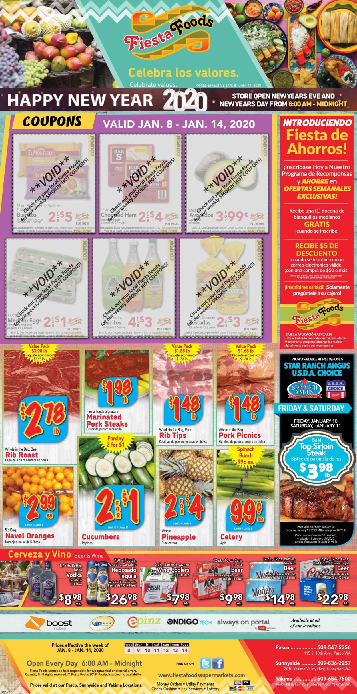 Fiesta Foods SuperMarkets Weekly Ad Circular - valid 01/08-01/14/2020