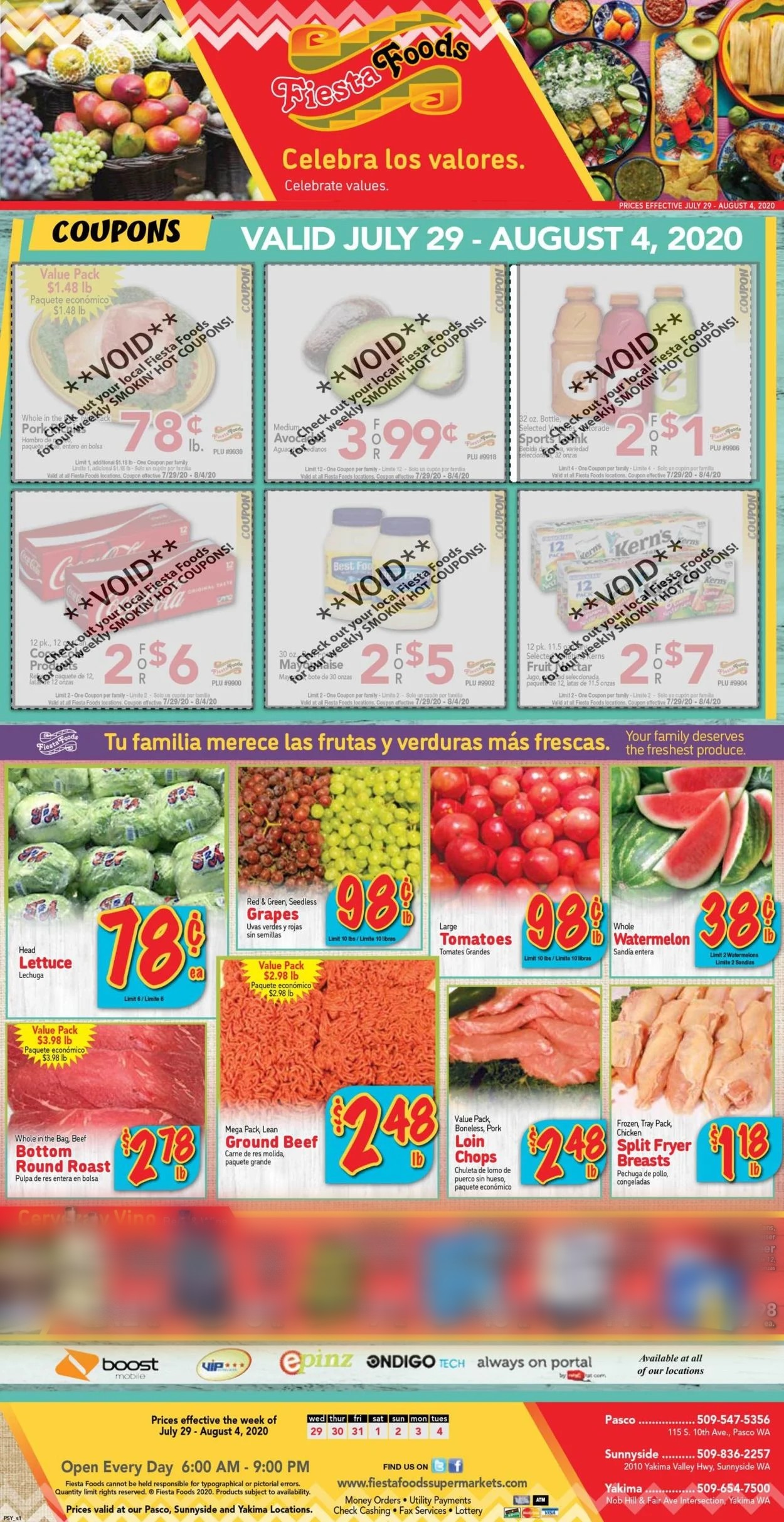 Fiesta Foods SuperMarkets Weekly Ad Circular - valid 07/29-08/04/2020