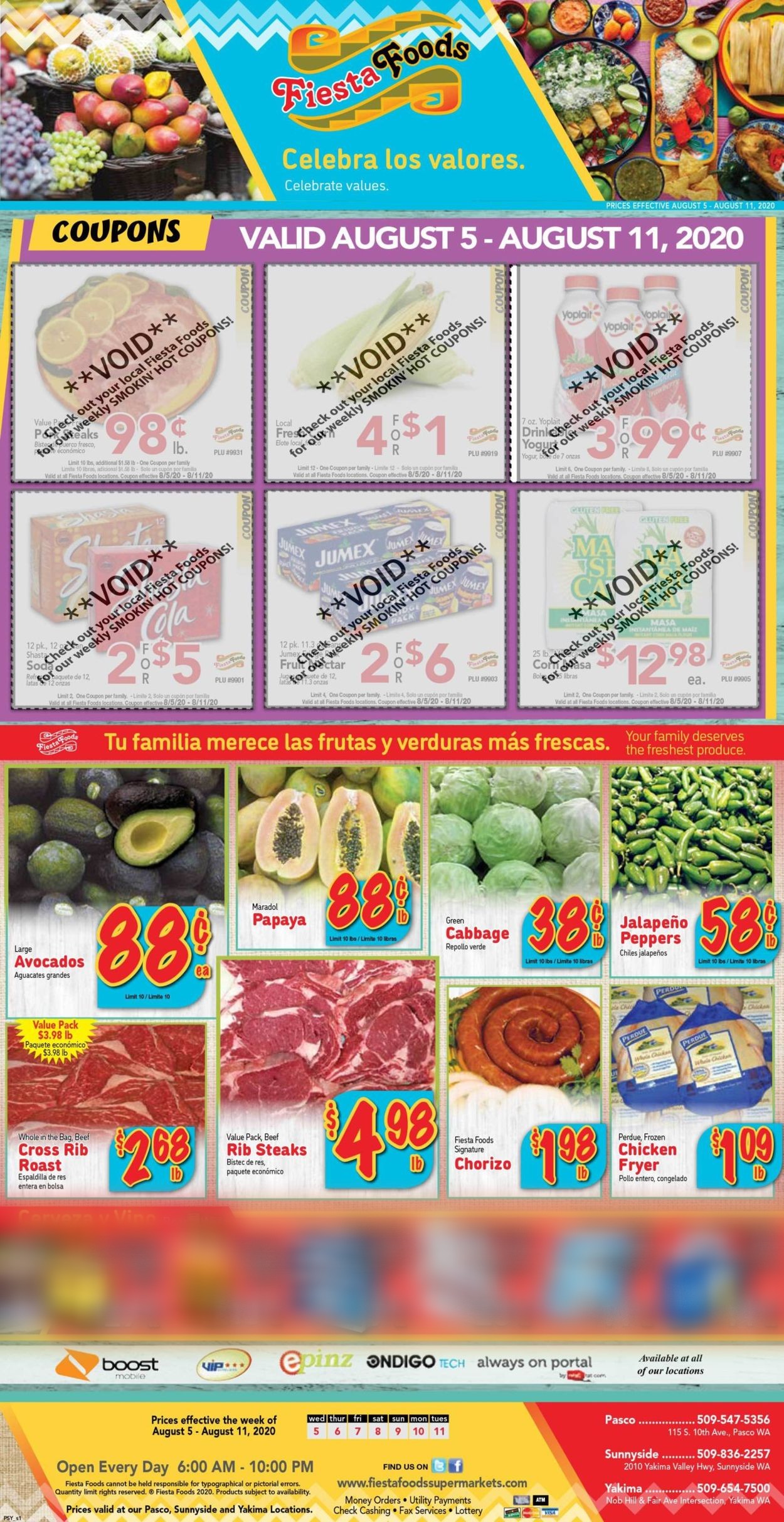 Fiesta Foods SuperMarkets Weekly Ad Circular - valid 08/05-08/11/2020