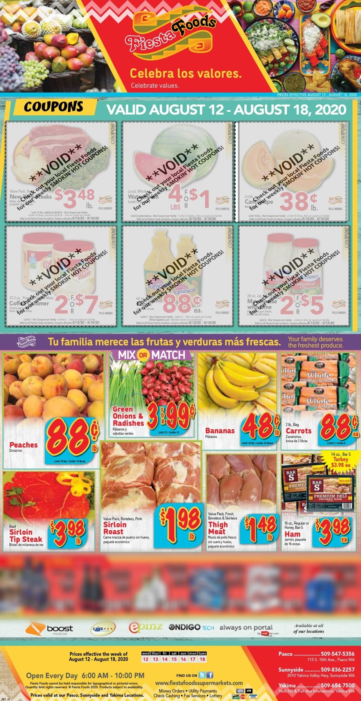 Fiesta Foods SuperMarkets Weekly Ad Circular - valid 08/12-08/18/2020