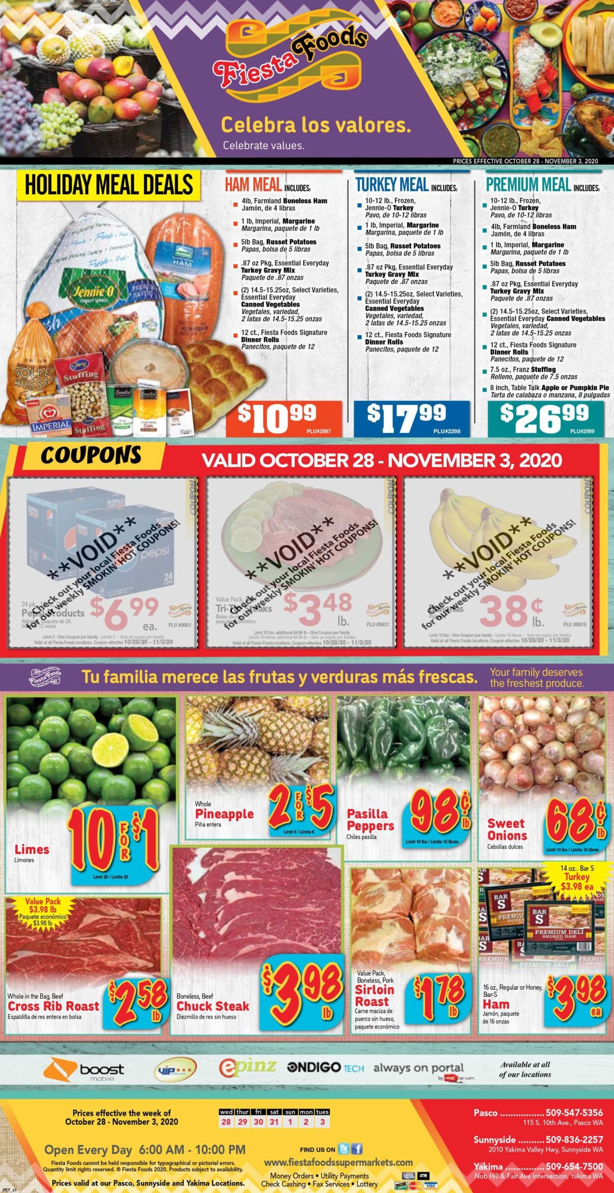 Fiesta Foods SuperMarkets Weekly Ad Circular - valid 10/28-11/03/2020