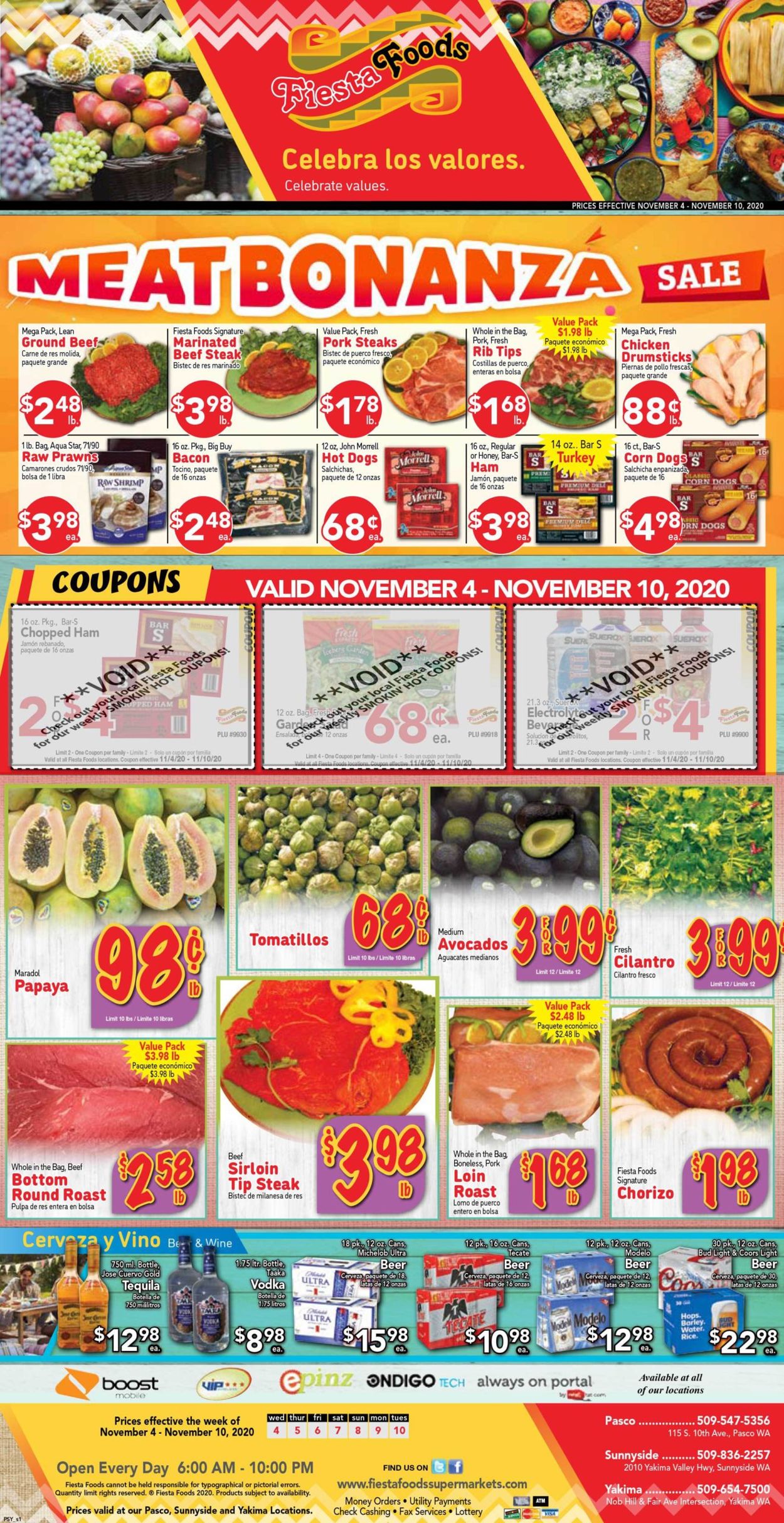 Fiesta Foods SuperMarkets Weekly Ad Circular - valid 11/04-11/10/2020