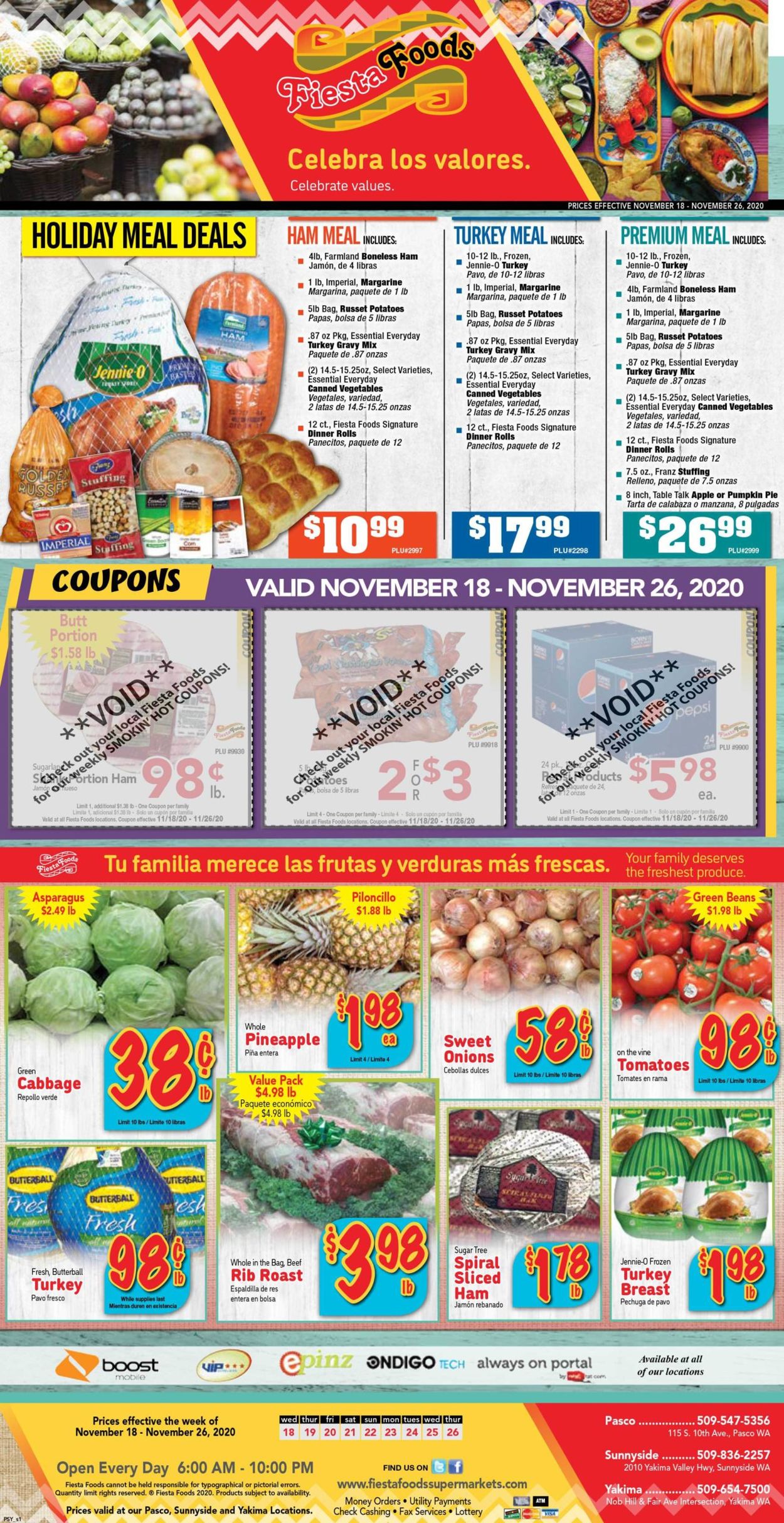 Fiesta Foods SuperMarkets Weekly Ad Circular - valid 11/18-11/26/2020
