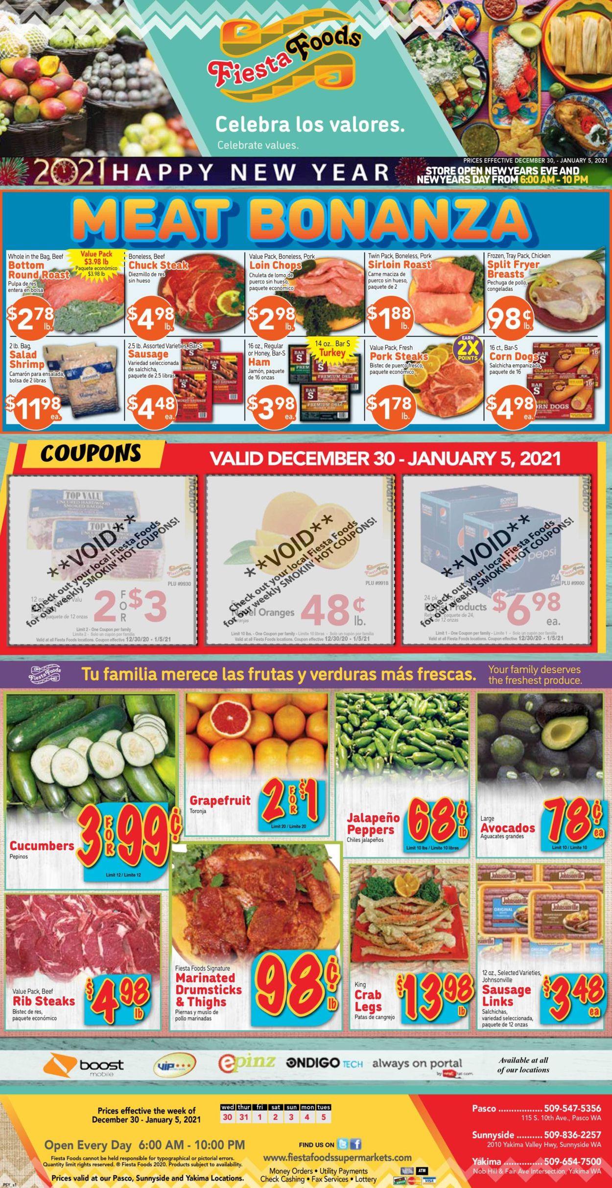 Fiesta Foods SuperMarkets Weekly Ad Circular - valid 12/30-01/05/2021