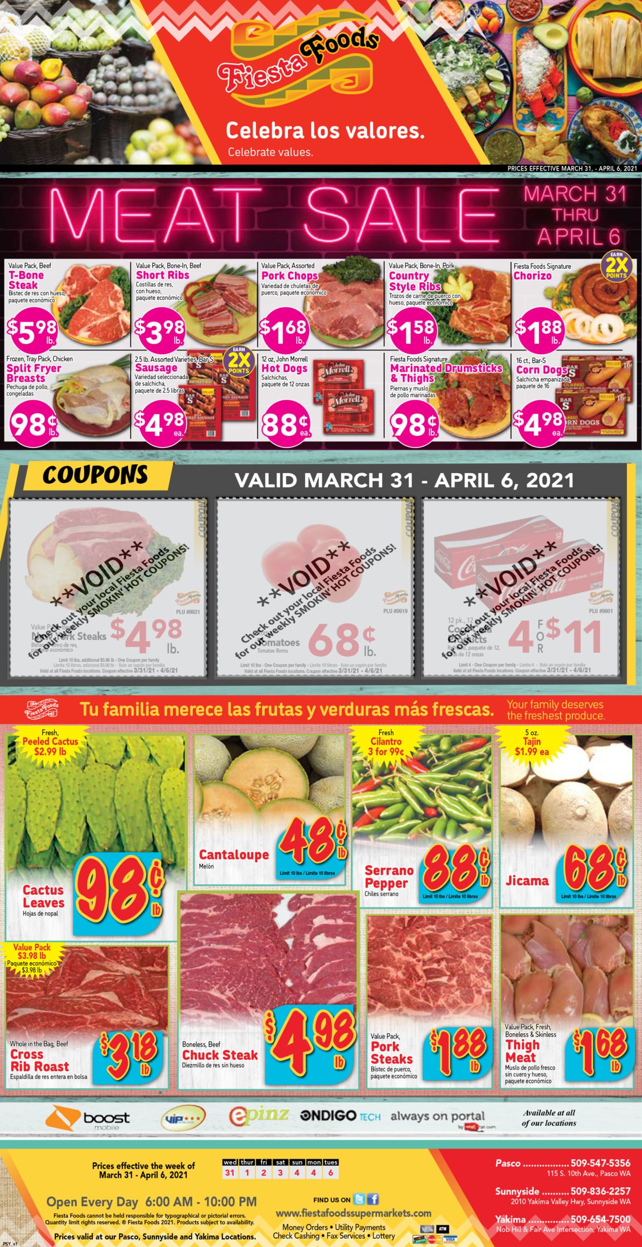 Fiesta Foods SuperMarkets Easter 2021 ad Weekly Ad Circular - valid 03/31-04/06/2021