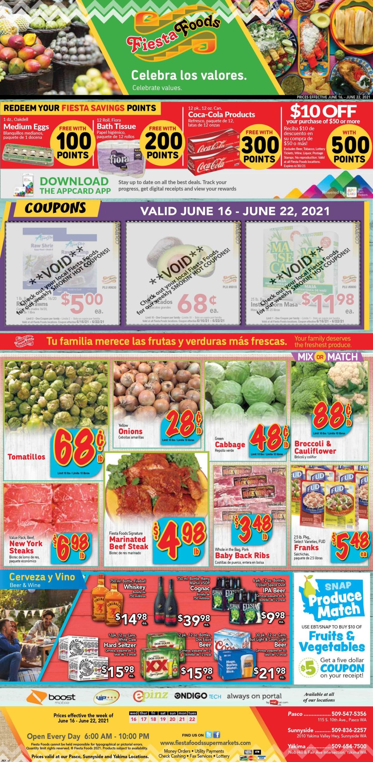 Fiesta Foods SuperMarkets Weekly Ad Circular - valid 06/16-06/22/2021