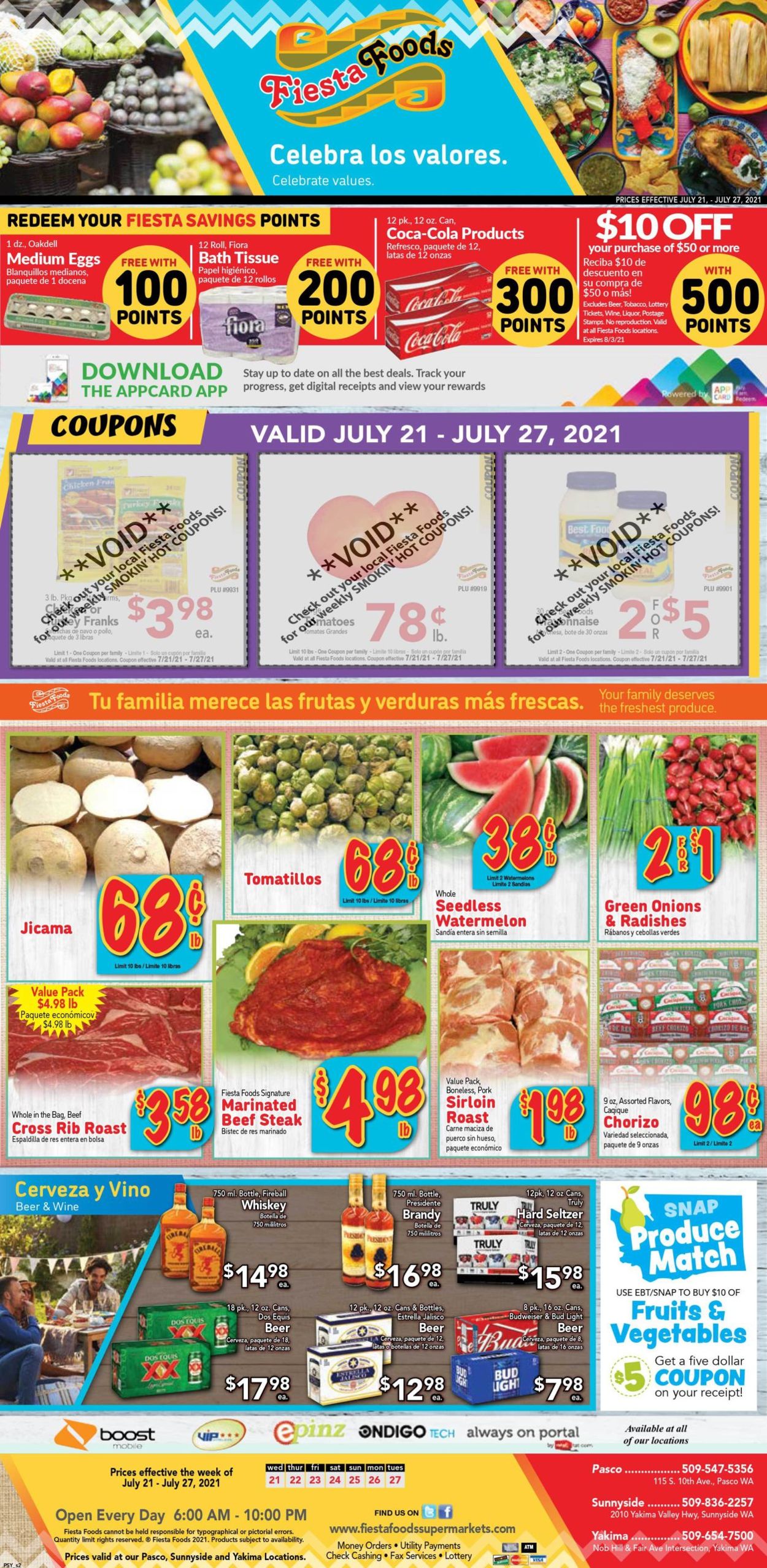 Fiesta Foods SuperMarkets Weekly Ad Circular - valid 07/21-07/27/2021