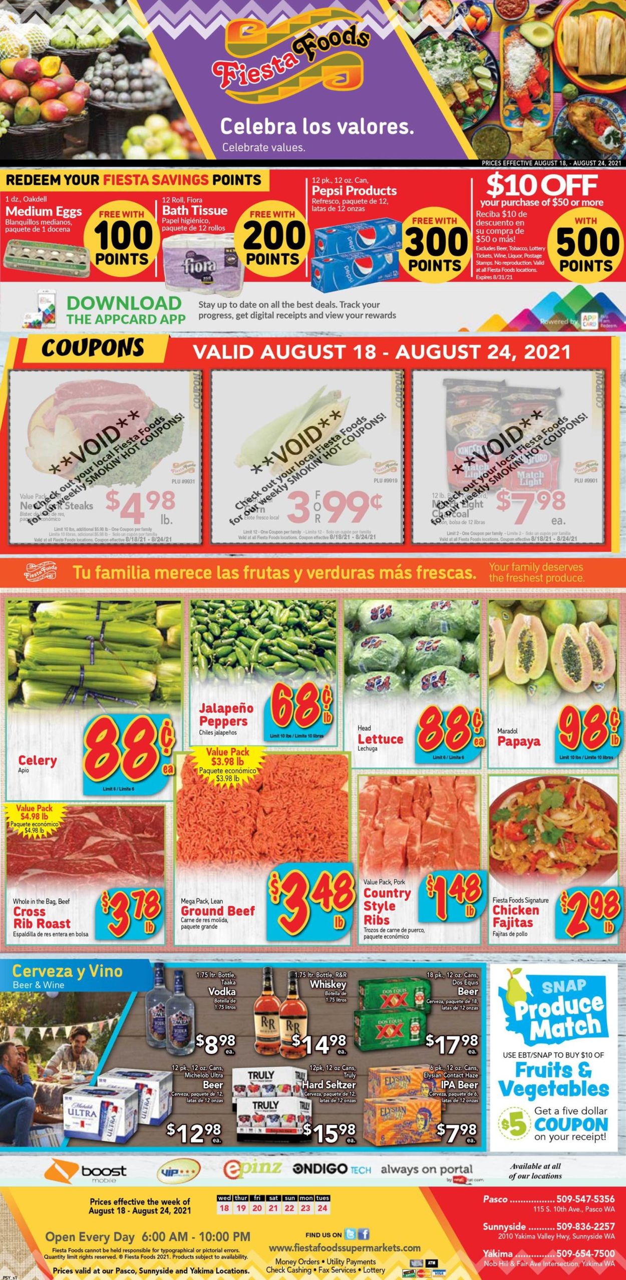 Fiesta Foods SuperMarkets Weekly Ad Circular - valid 08/18-08/24/2021