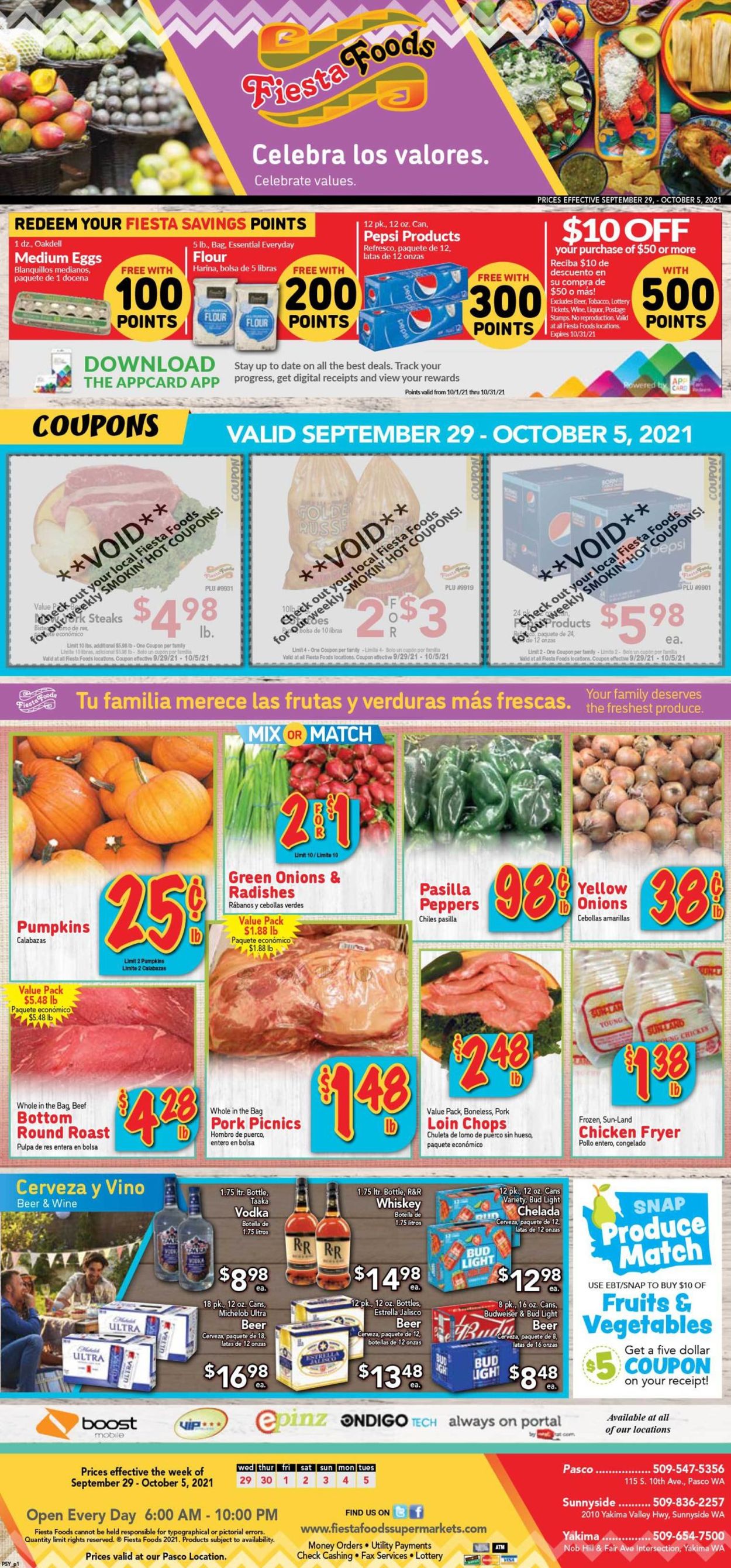 Fiesta Foods SuperMarkets Weekly Ad Circular - valid 09/29-10/05/2021
