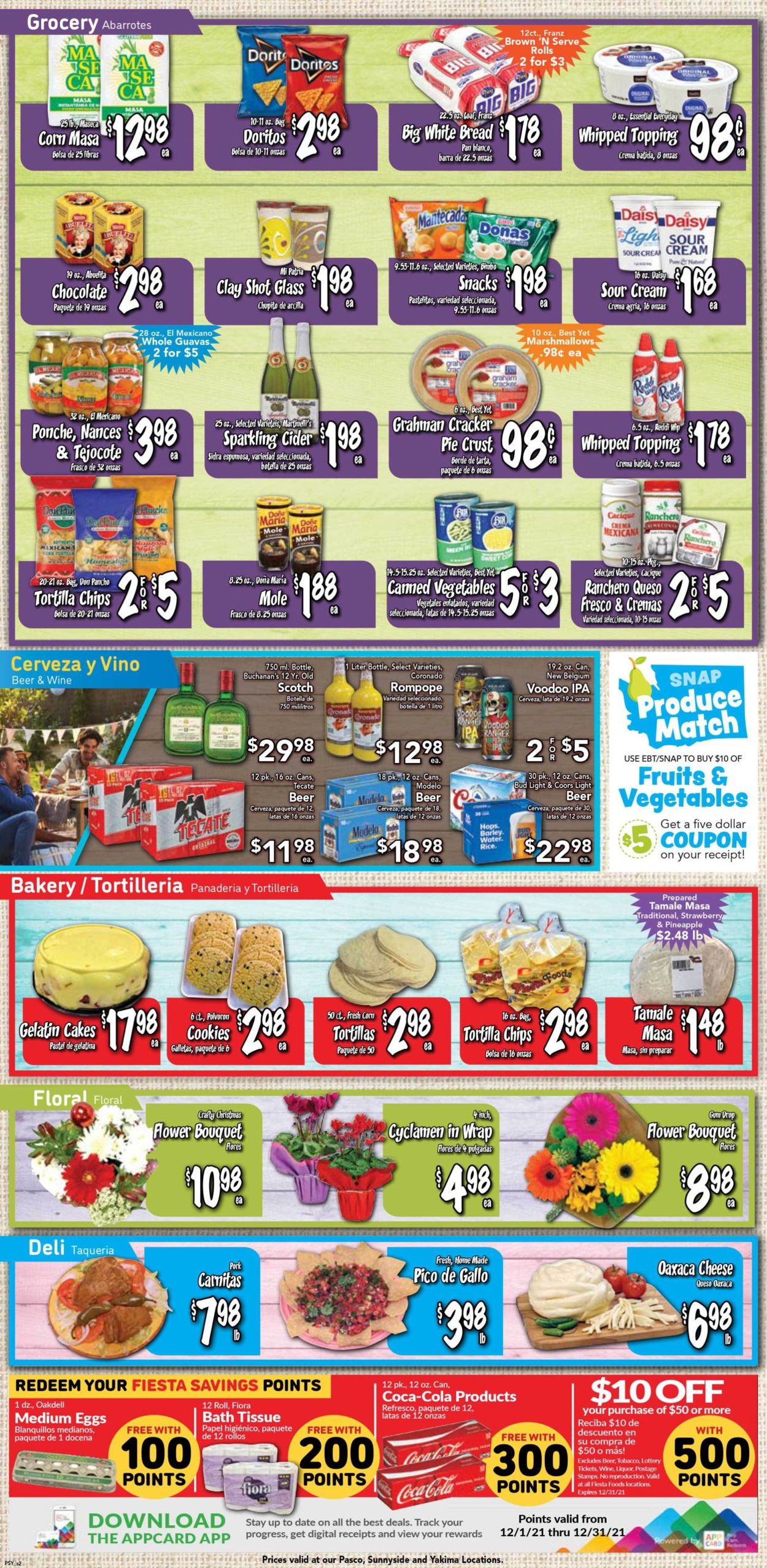 Fiesta Foods SuperMarkets Weekly Ad Circular - valid 12/22-12/28/2021 (Page 2)