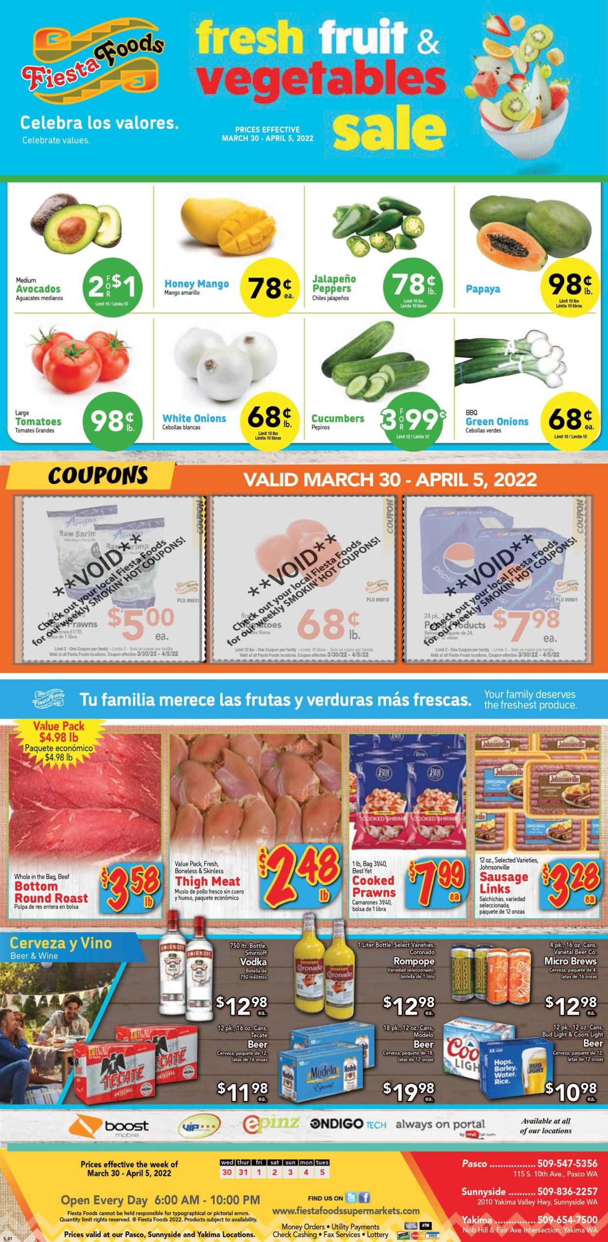 Fiesta Foods SuperMarkets Weekly Ad Circular - valid 03/30-04/05/2022