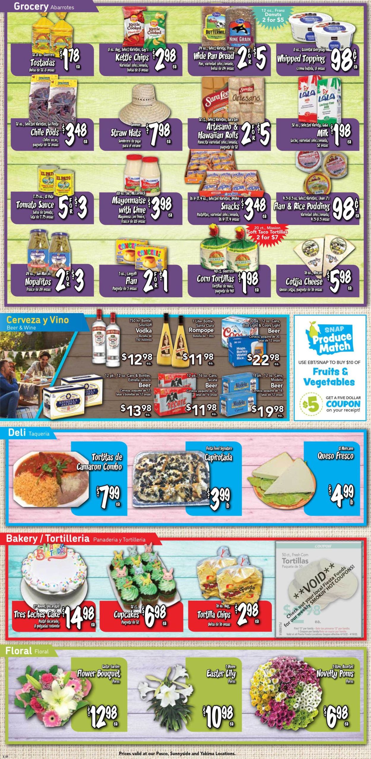 Fiesta Foods SuperMarkets EASTER 2022 Weekly Ad Circular - valid 04/13-04/19/2022 (Page 2)