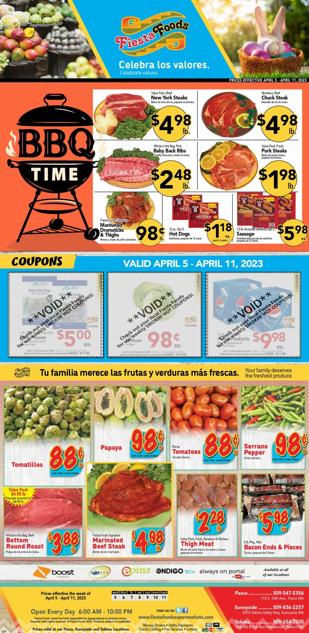 Fiesta Foods SuperMarkets Weekly Ad Circular - valid 04/05-04/11/2023