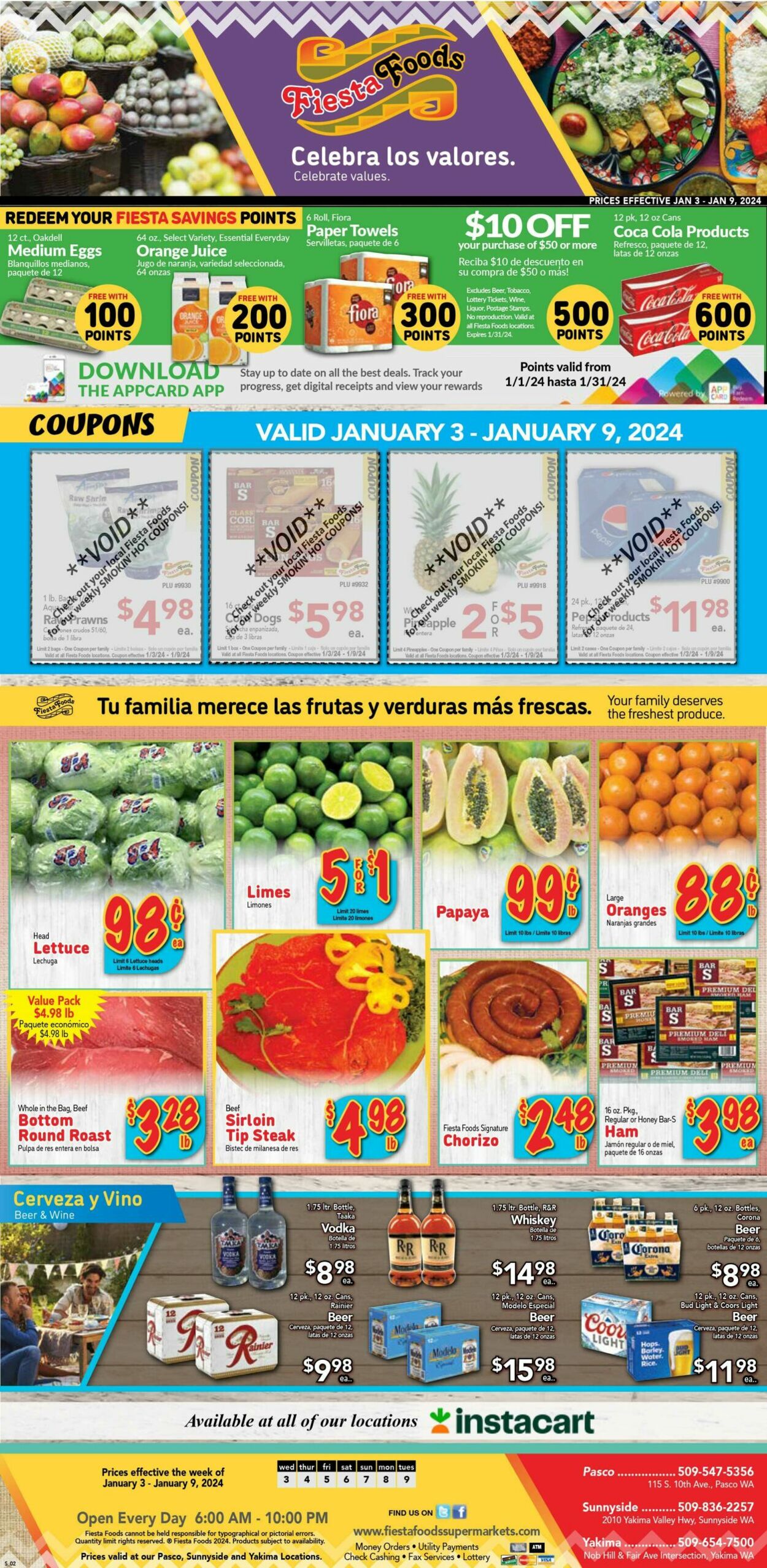 Fiesta Foods SuperMarkets Weekly Ad Circular - valid 01/03-01/10/2024