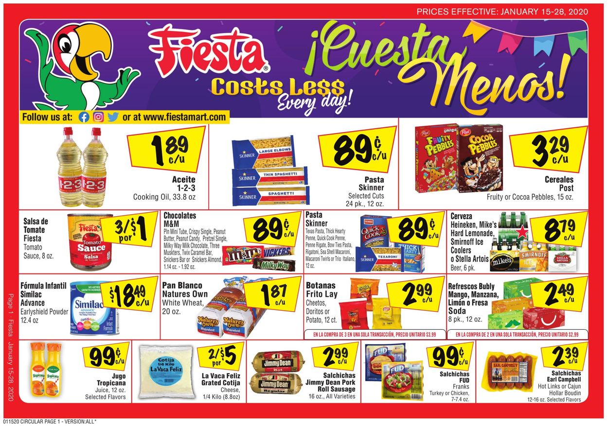 Fiesta Mart Weekly Ad Circular - valid 01/15-01/28/2020