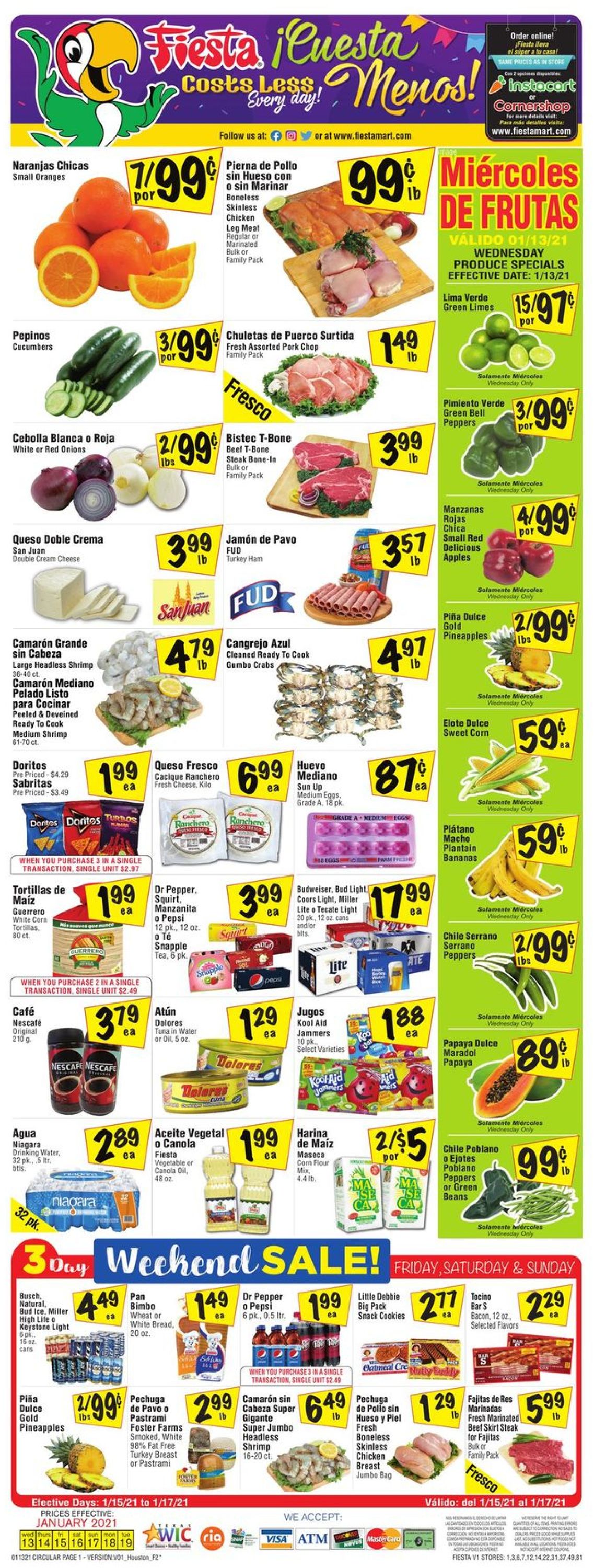 Fiesta Mart Weekly Ad Circular - valid 01/13-01/19/2021