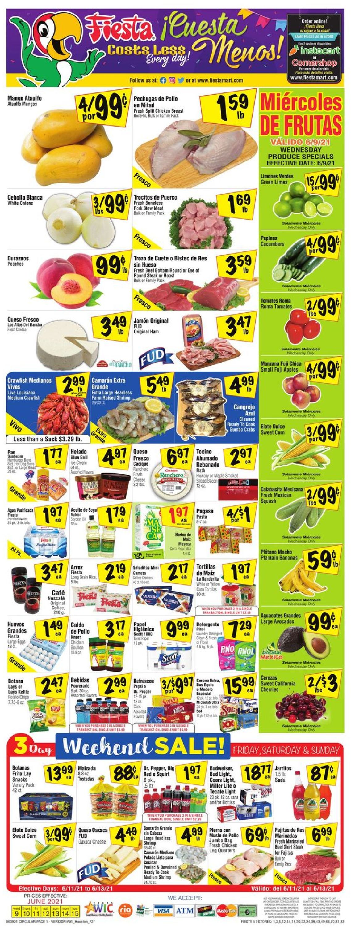 Fiesta Mart Weekly Ad Circular - valid 06/09-06/15/2021