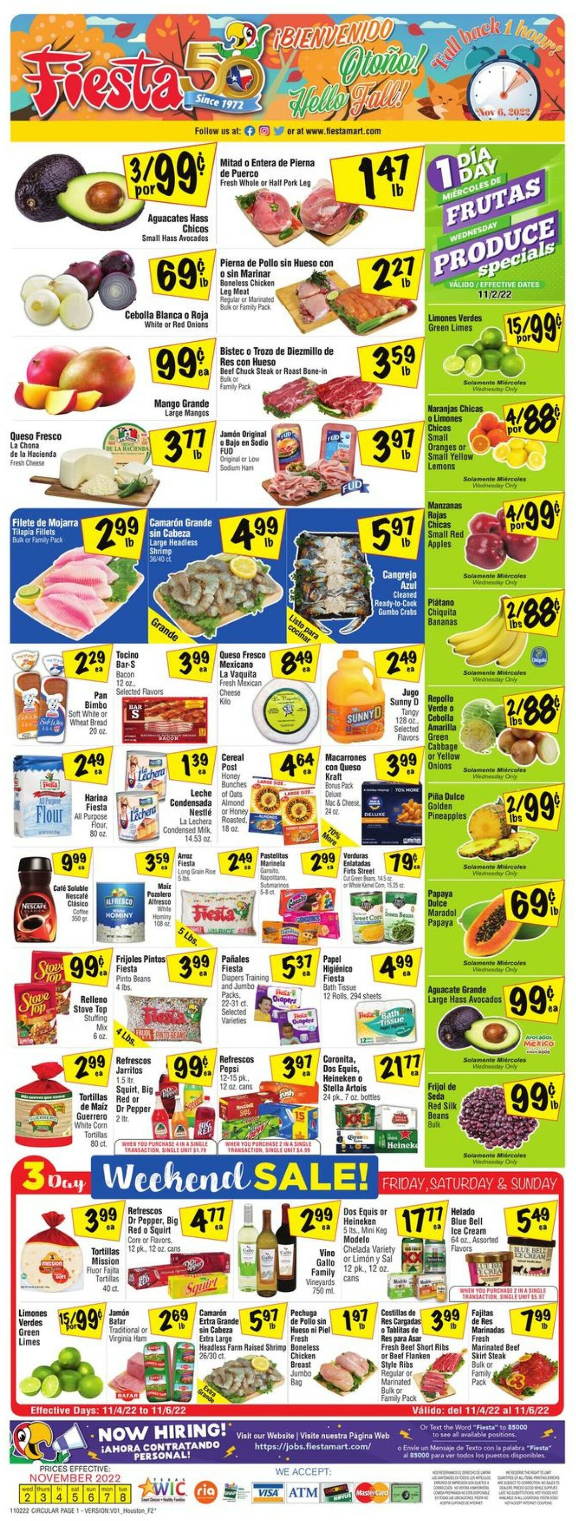 Fiesta Mart Weekly Ad Circular - valid 11/02-11/08/2022