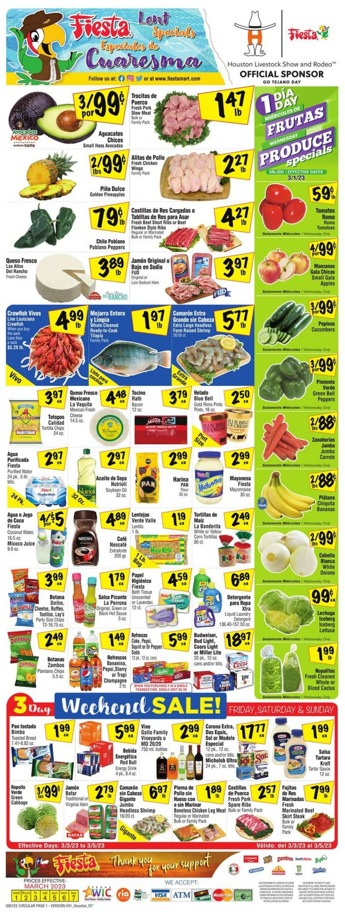 Fiesta Mart Weekly Ad Circular - valid 03/01-03/07/2023