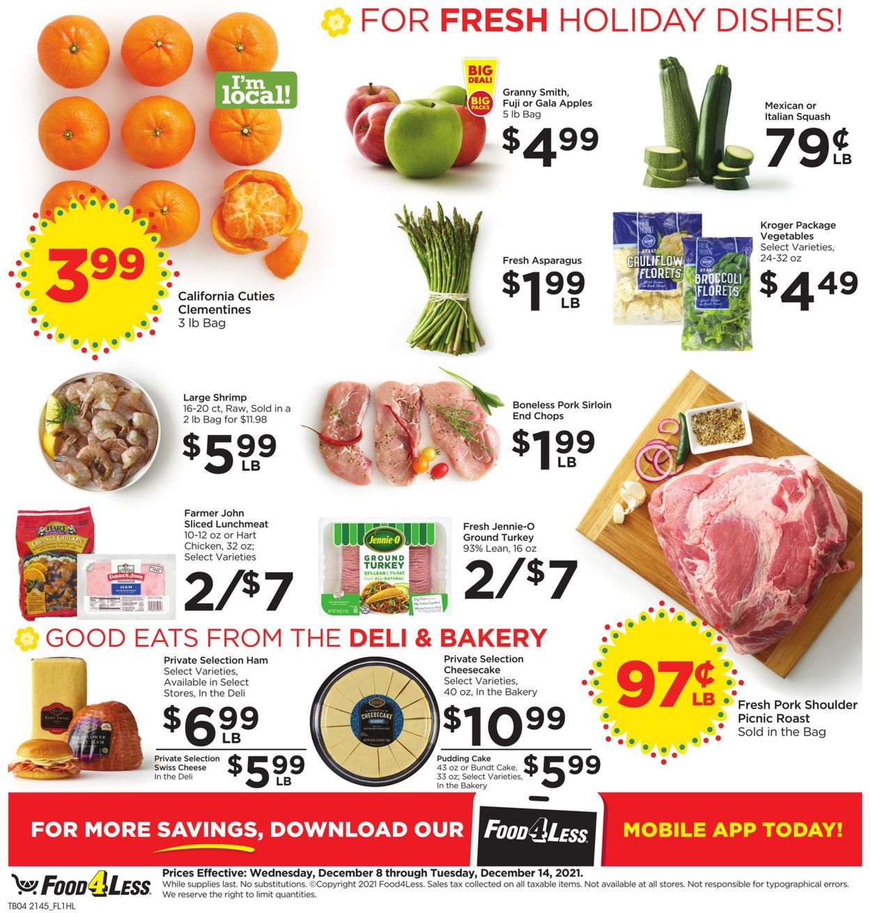 Food 4 Less HOLIDAY Weekly Ad Circular - valid 12/08-12/14/2021 (Page 4)