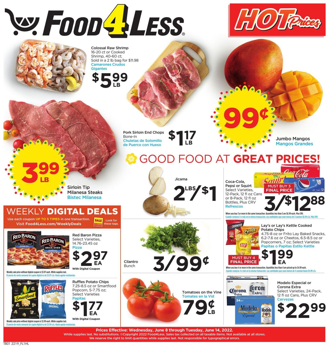Food 4 Less Weekly Ad Circular - valid 06/08-06/14/2022
