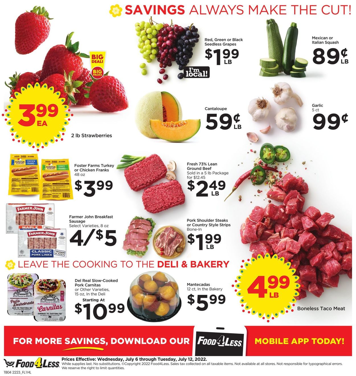 Food 4 Less Weekly Ad Circular - valid 07/06-07/12/2022 (Page 6)