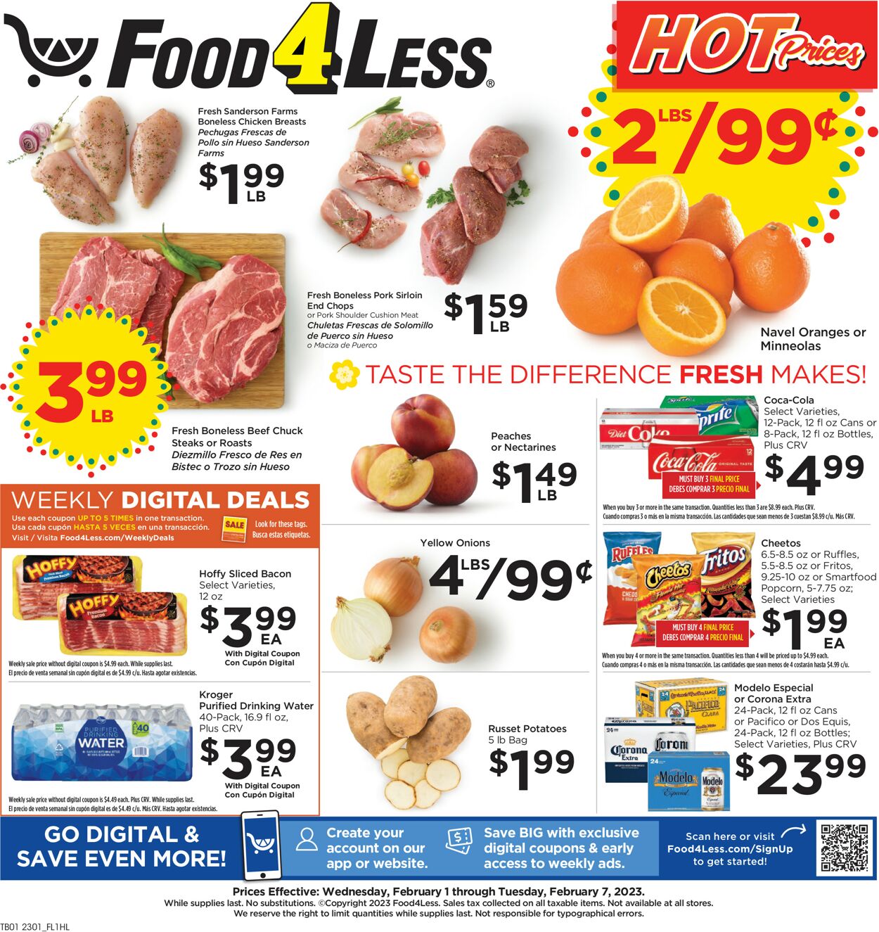 Food 4 Less Weekly Ad Circular - valid 02/01-02/07/2023
