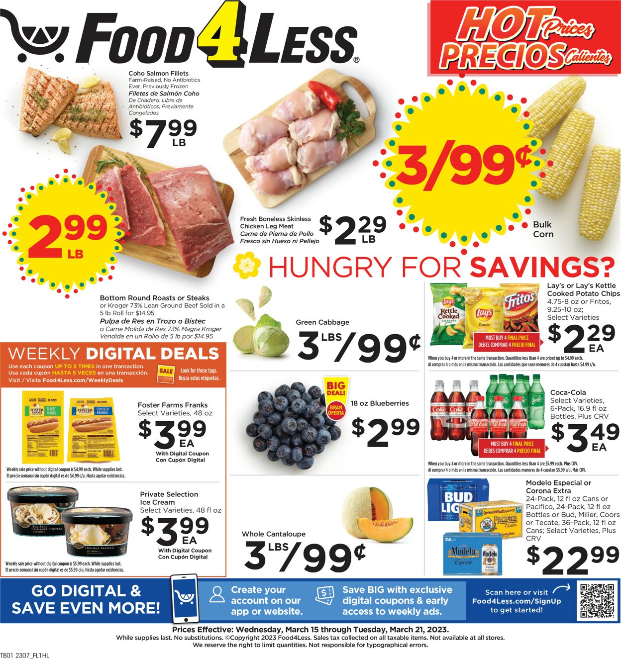 Food 4 Less Weekly Ad Circular - valid 03/15-03/21/2023