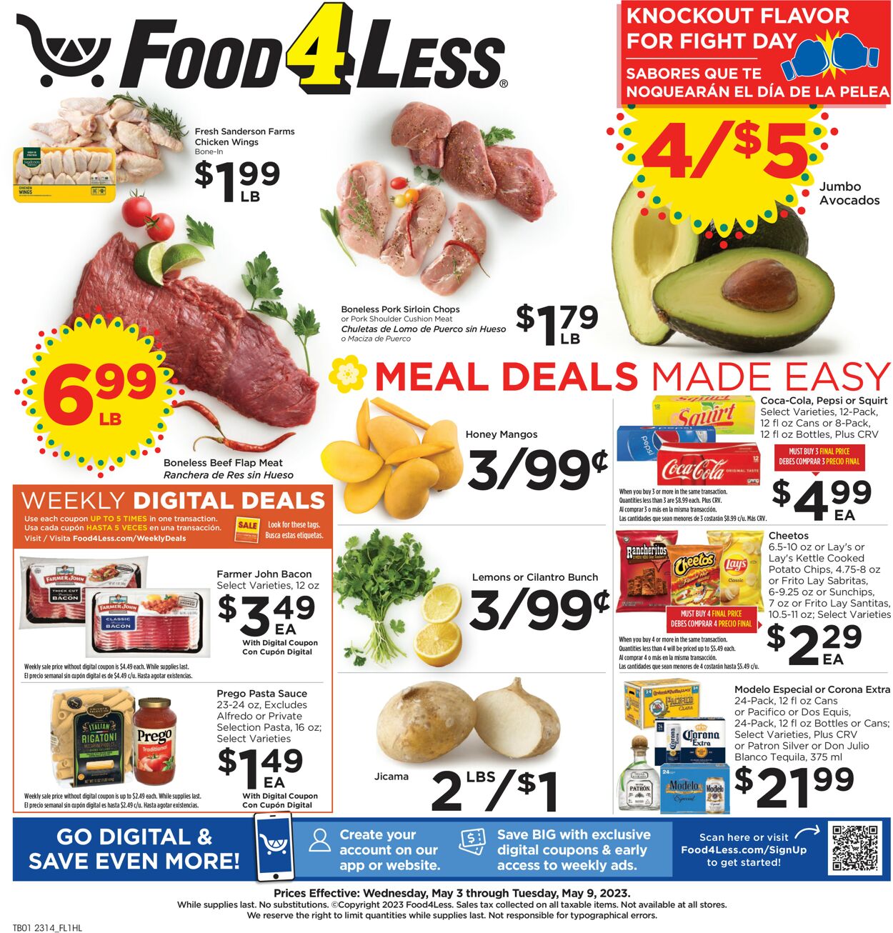 Food 4 Less Weekly Ad Circular - valid 05/03-05/09/2023