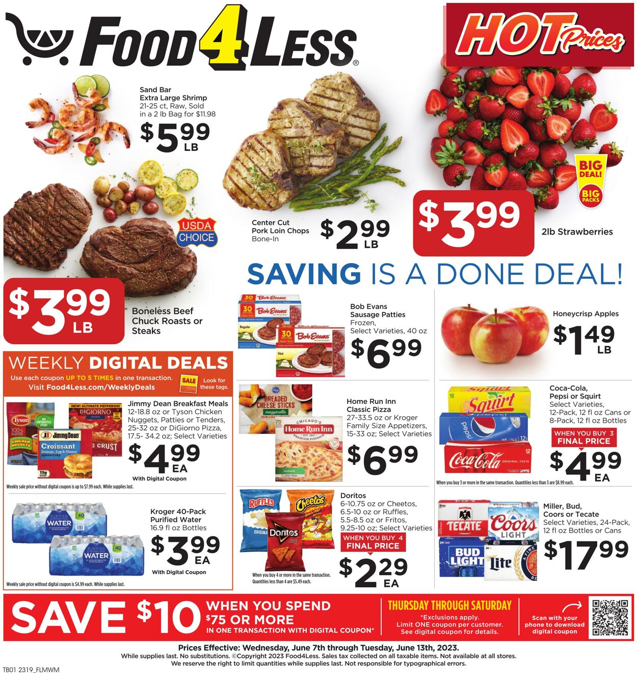 Food 4 Less Weekly Ad Circular - valid 06/07-06/13/2023