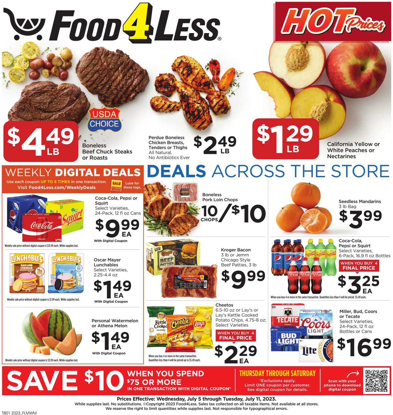 Food 4 Less Weekly Ad Circular - valid 07/05-07/11/2023