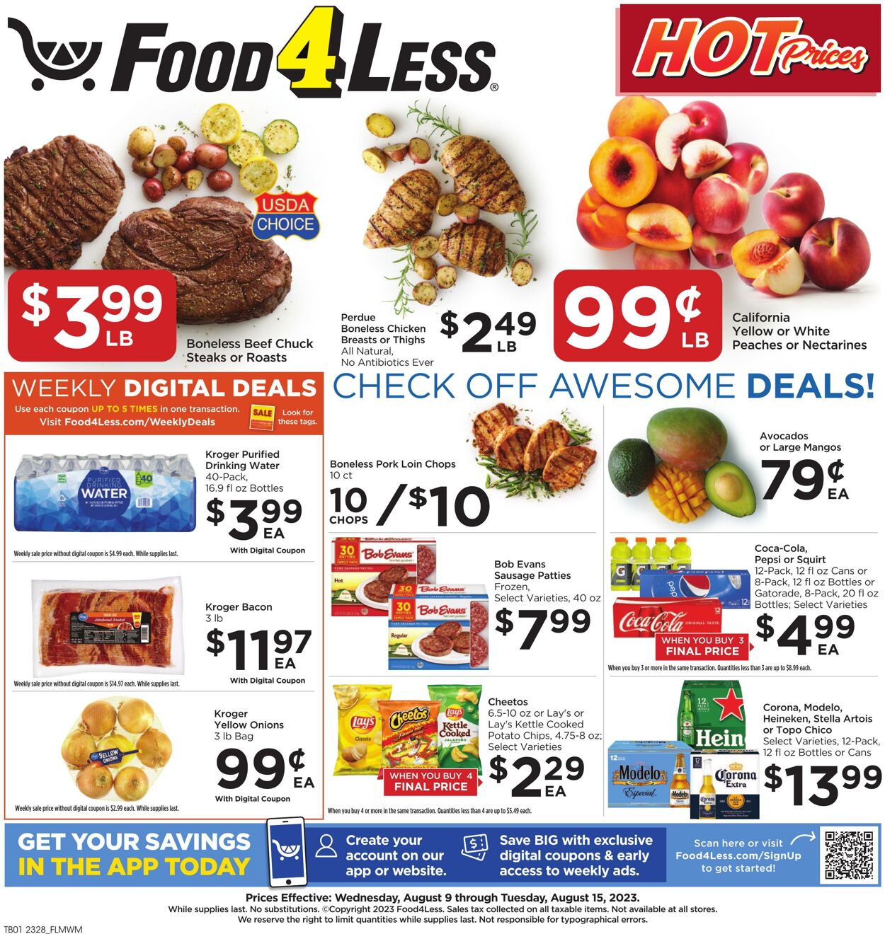 Food 4 Less Weekly Ad Circular - valid 08/09-08/15/2023
