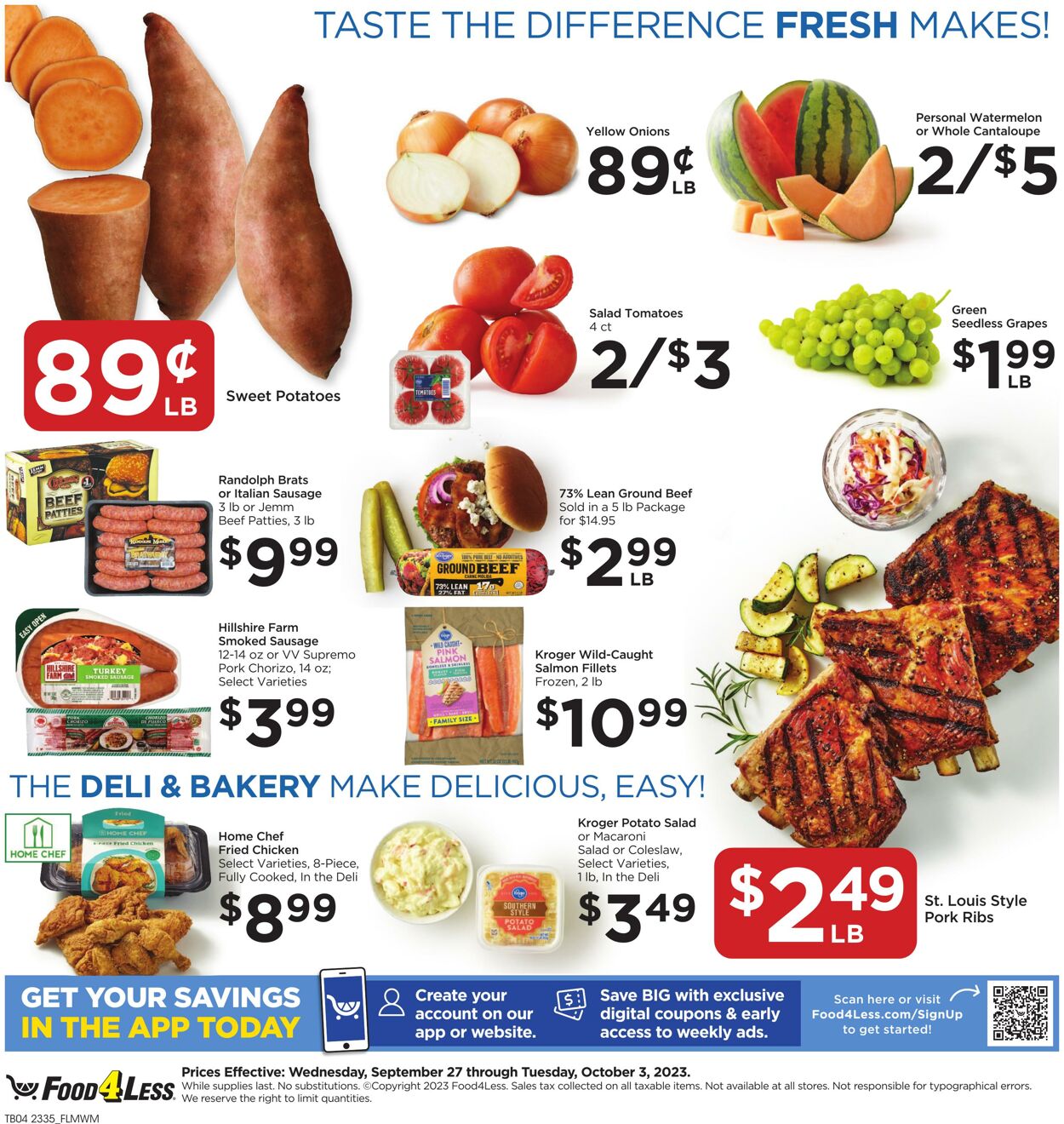 Food 4 Less Weekly Ad Circular - valid 09/27-10/03/2023 (Page 5)
