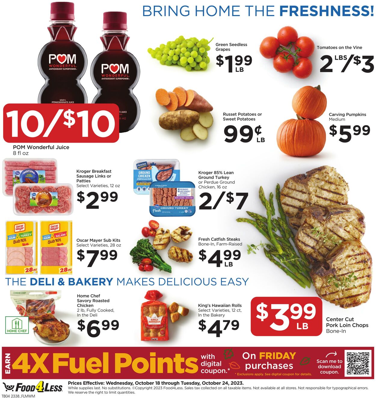 Food 4 Less Weekly Ad Circular - valid 10/18-10/24/2023 (Page 6)