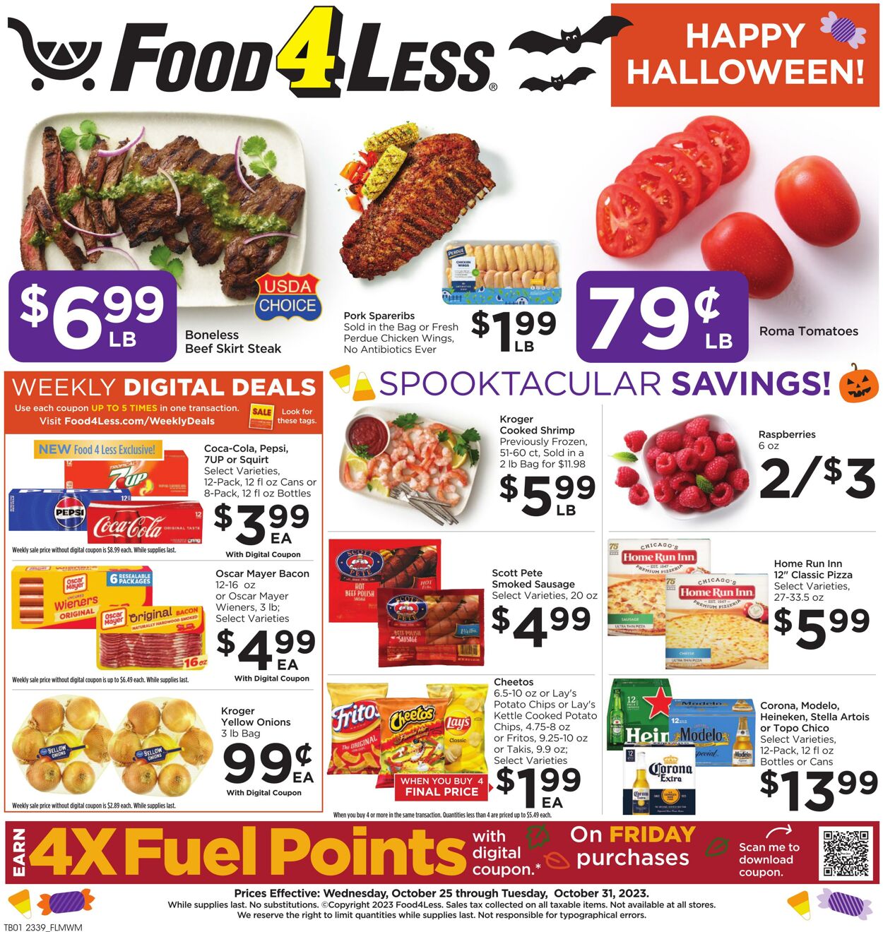 Food 4 Less Weekly Ad Circular - valid 10/25-10/31/2023