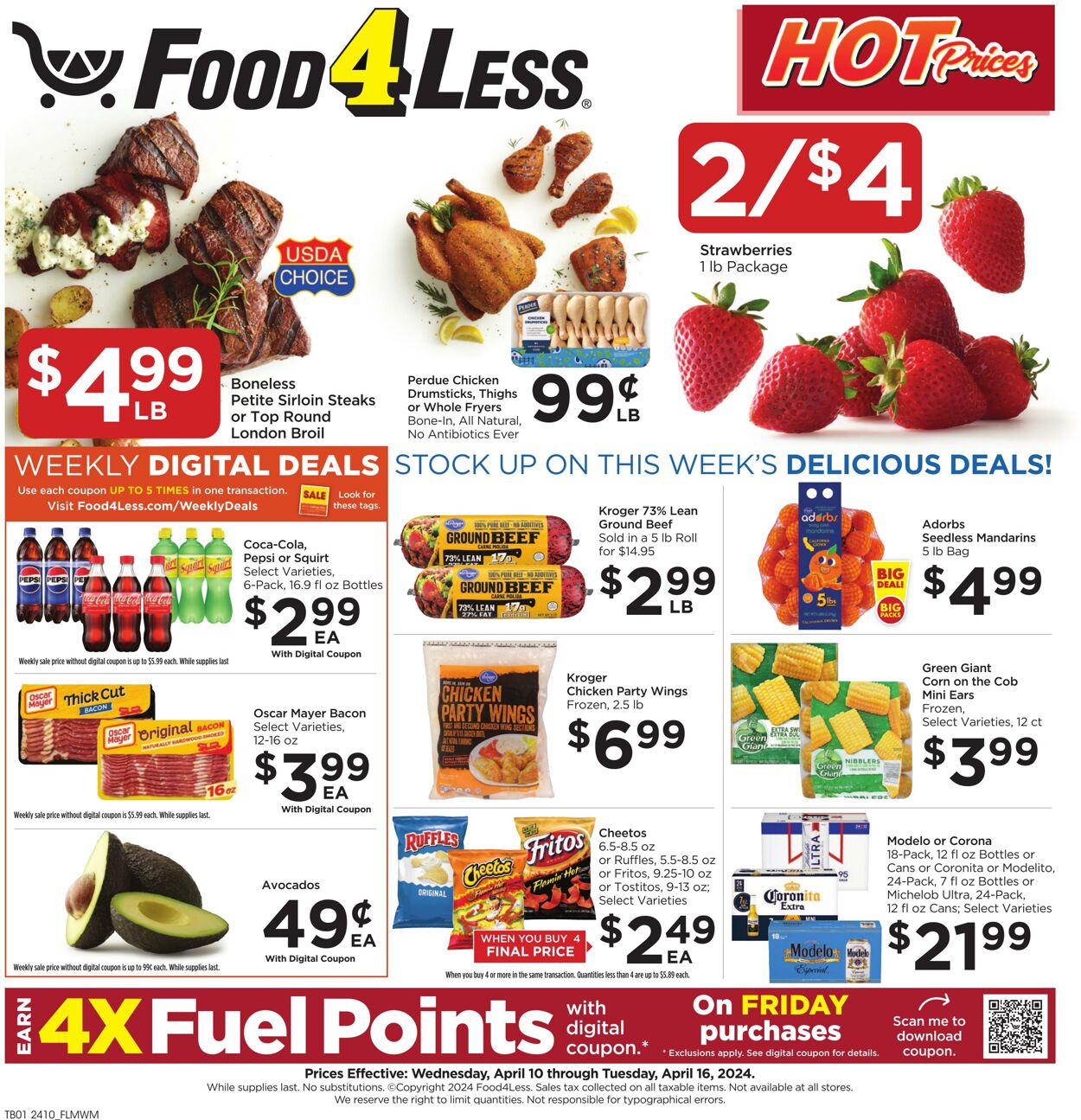 Food 4 Less Weekly Ad Circular - valid 04/10-04/16/2024