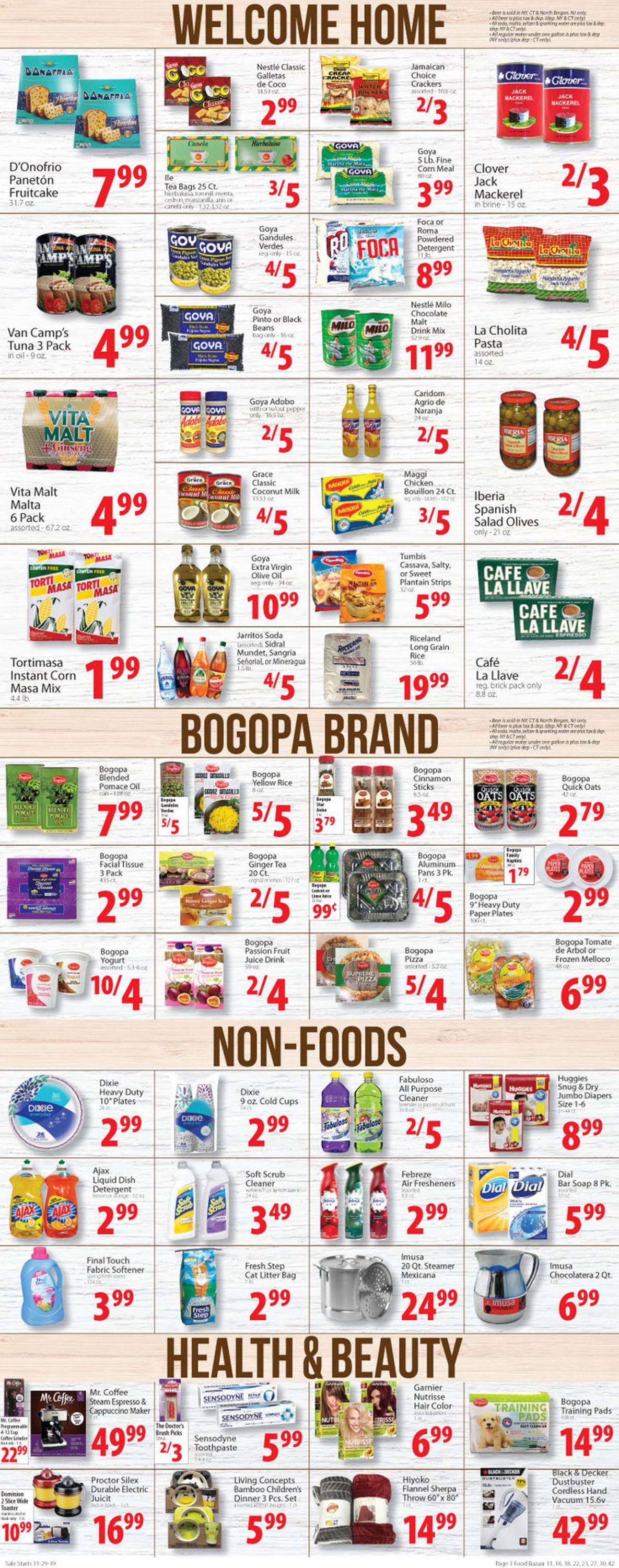 Food Bazaar Weekly Ad Circular - valid 11/29-12/04/2019 (Page 3)