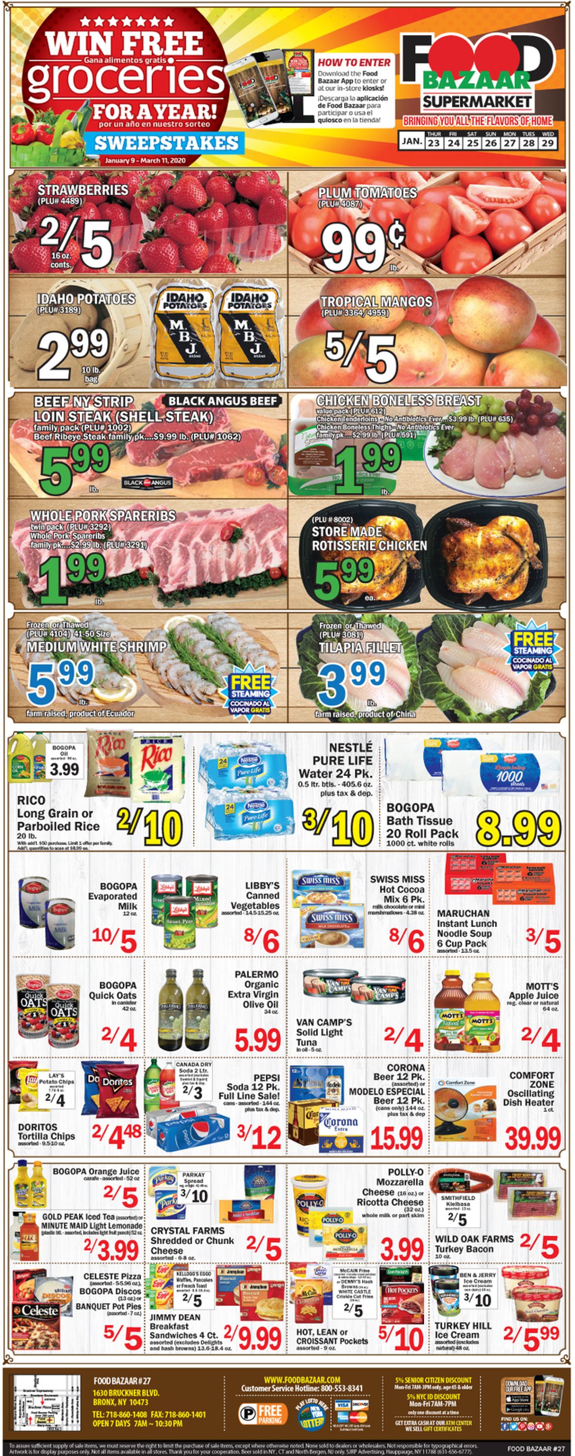 Food Bazaar Weekly Ad Circular - valid 01/23-01/29/2020