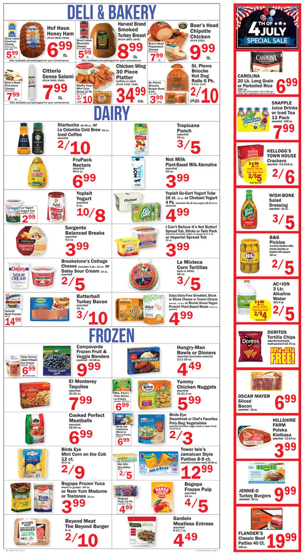 Food Bazaar - 4th of July Sale Weekly Ad Circular - valid 06/30-07/06/2022 (Page 3)