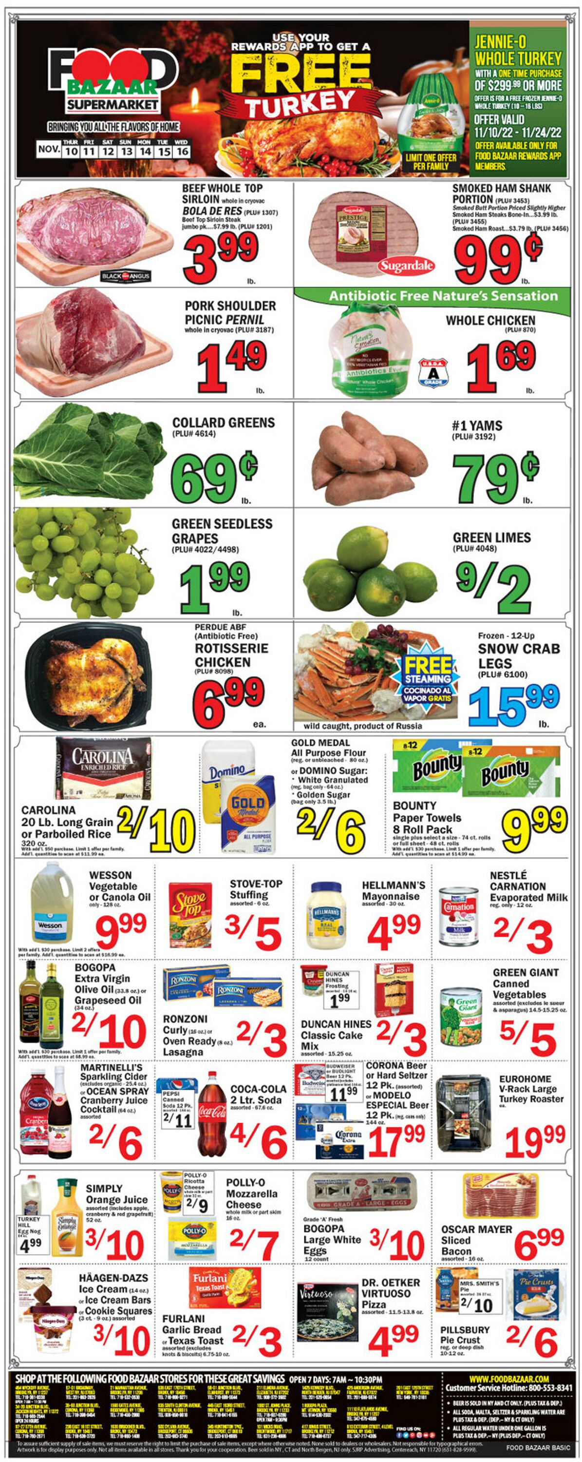 Food Bazaar Weekly Ad Circular - valid 11/10-11/18/2022