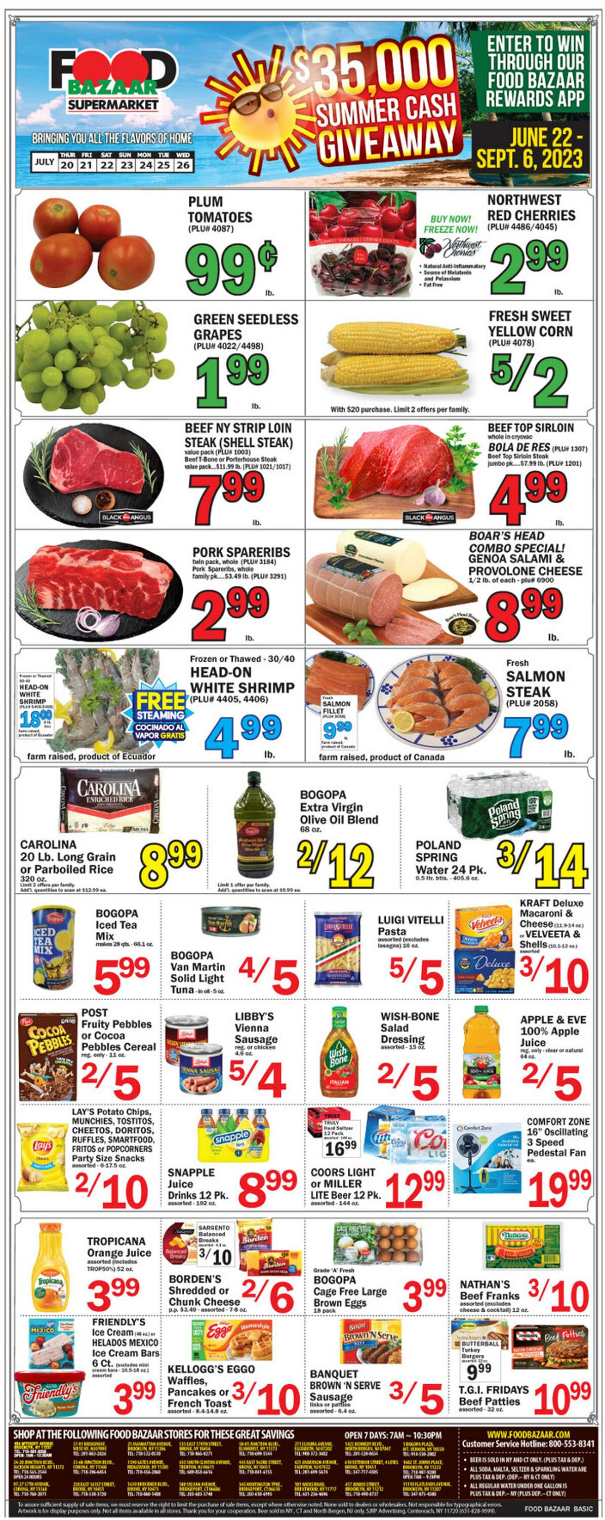 Food Bazaar Weekly Ad Circular - valid 07/20-07/27/2023