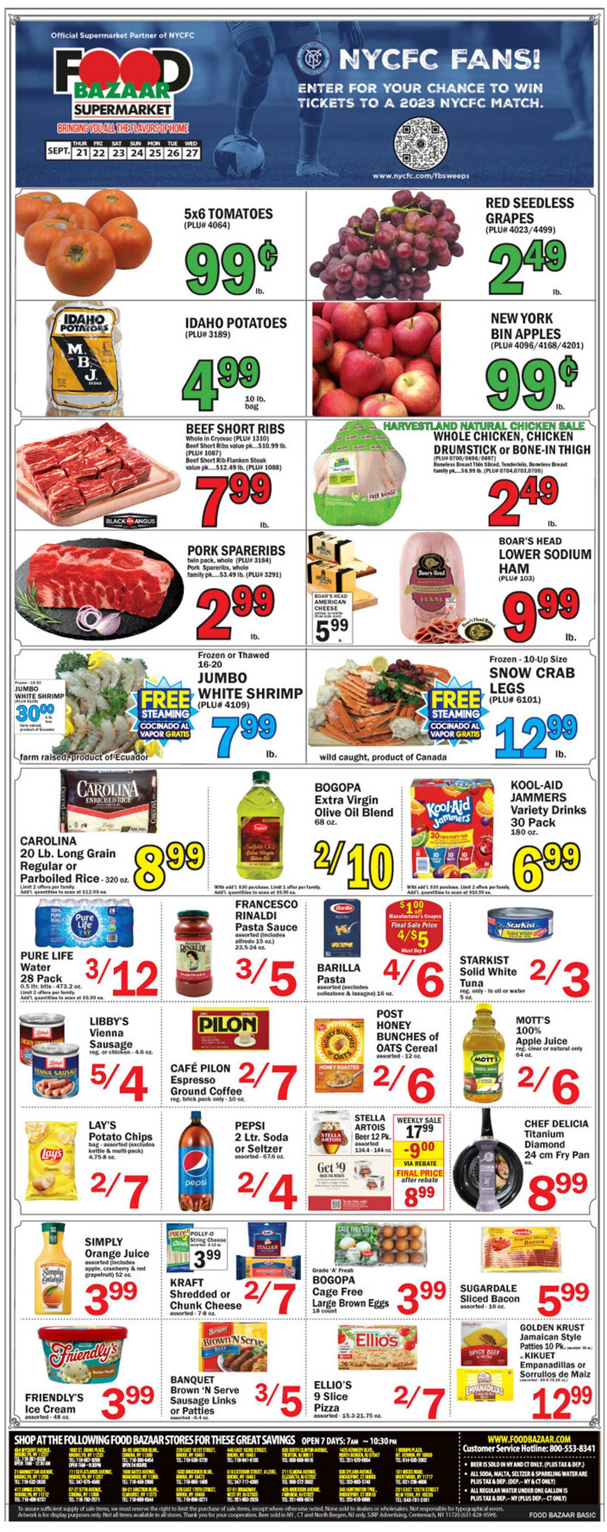 Food Bazaar Weekly Ad Circular - valid 09/21-09/28/2023