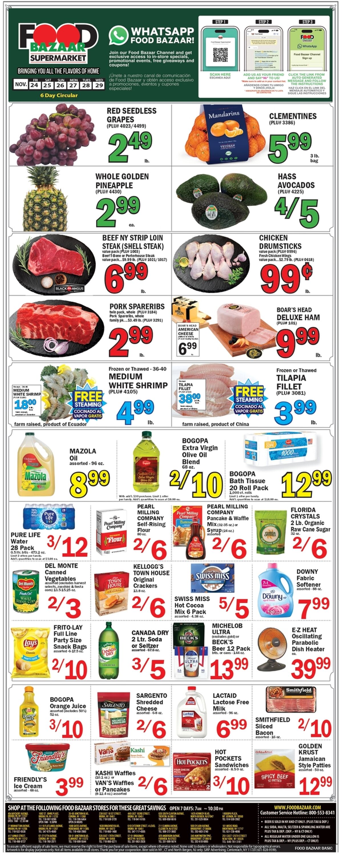 Food Bazaar Weekly Ad Circular - valid 11/24-12/01/2023