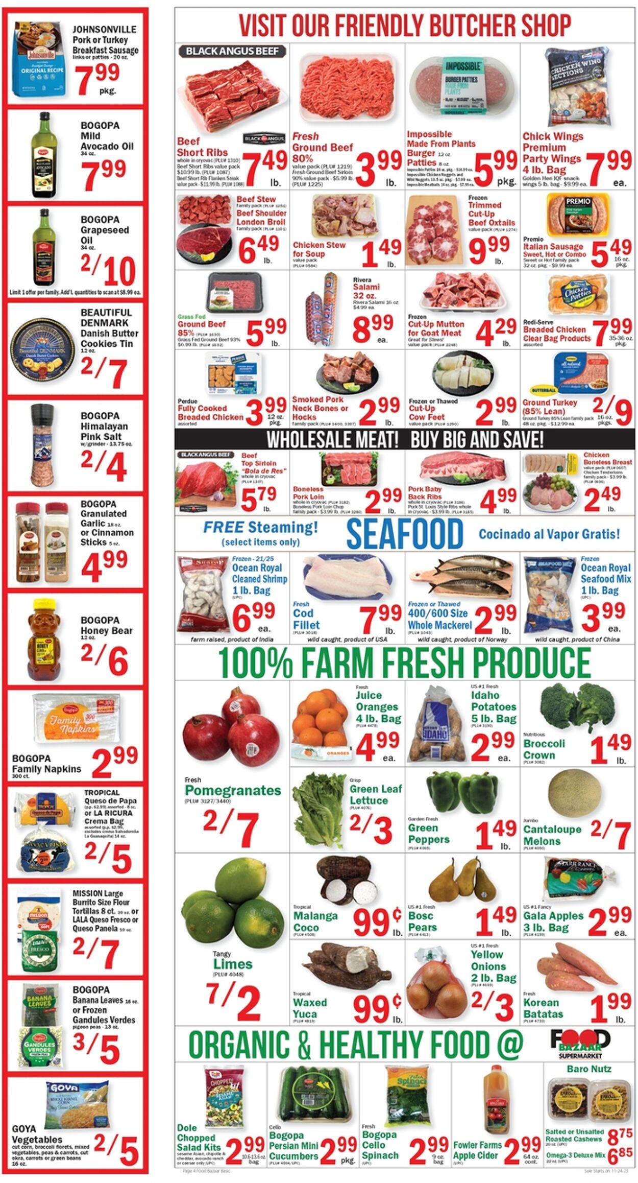 Food Bazaar Weekly Ad Circular - valid 11/24-12/01/2023 (Page 4)