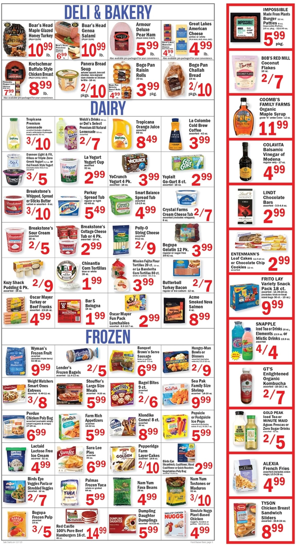 Food Bazaar Weekly Ad Circular - valid 12/07-12/14/2023 (Page 3)