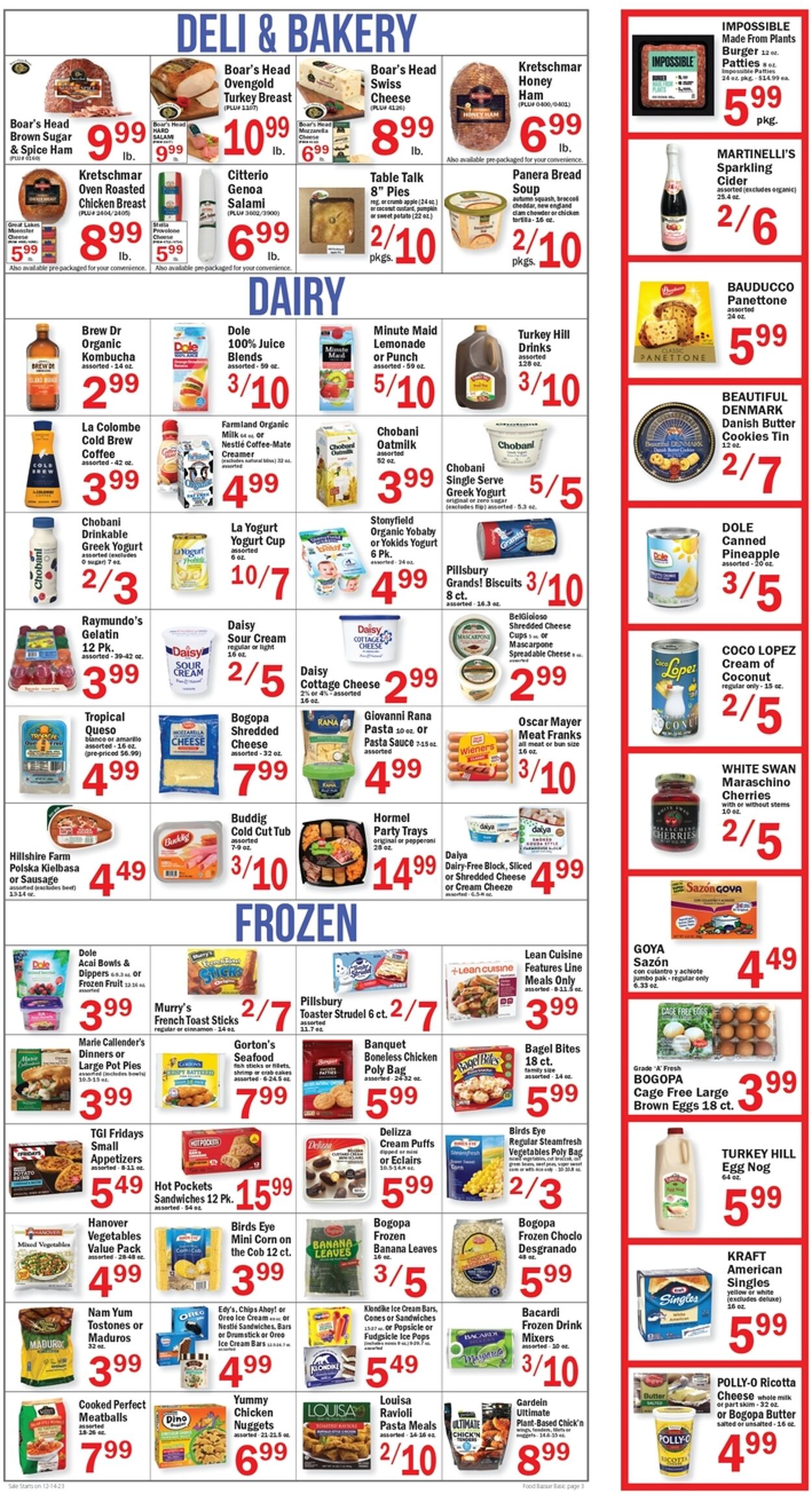 Food Bazaar Weekly Ad Circular - valid 12/14-12/21/2023 (Page 3)